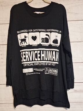 LuLaRoe NWT SERVICE HUMAN - Official Employee of My Pet HANNAH TOP